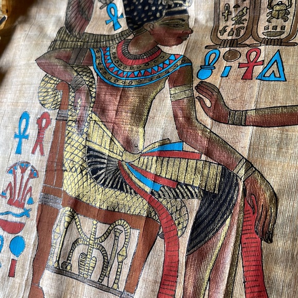 Egyptian Papyrus Print ~ ✨ - Picture 2 of 11